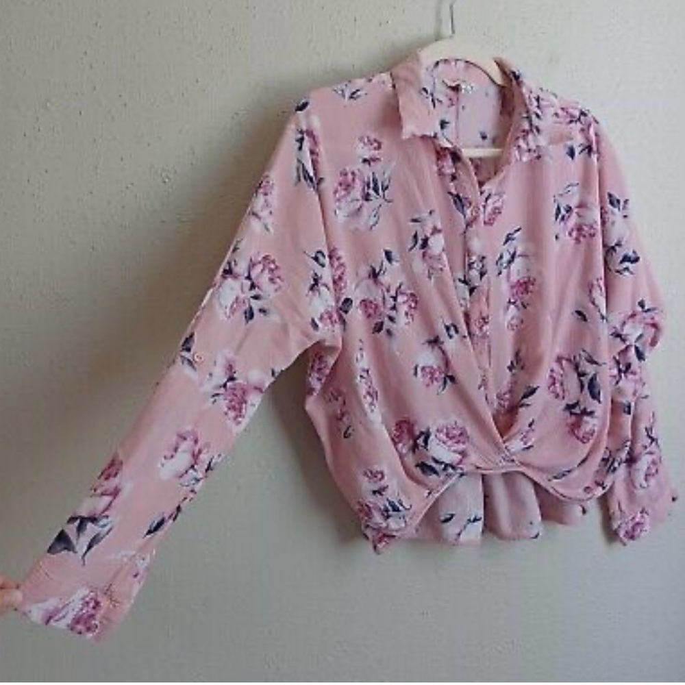 Umgee/ NWT/Floral High Low Cross/Front Hem Convertible Sleeve / various S and L - Picture 5 of 10